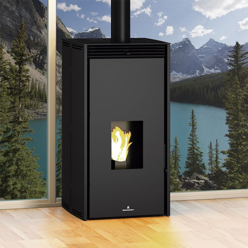 Pelletkaminofen - FREE 6 (WITHOUT ELECTRICITY) - Bronpi - 0 - 5 kW / 6 kW / bodenstehend