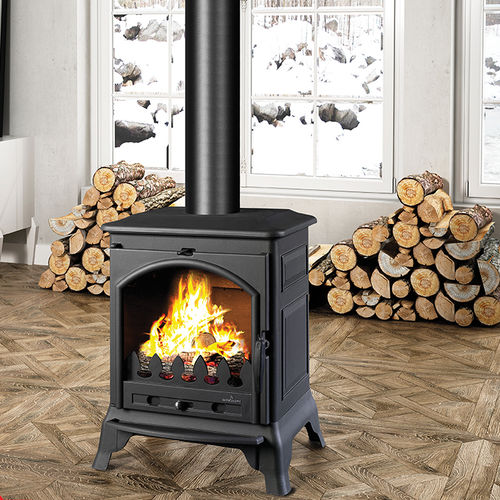 Holz-Kaminofen - ORDESA  - Bronpi - 9 kW / Multibrennstoff / bodenstehend