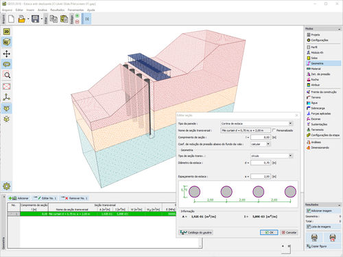 Projektplanungssoftware - ANTI-SLIDE PILE - FINE - Baustellen-Management / Berechnung / Analyse