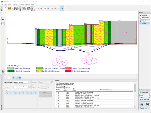 Software / Geotechnische Berechnung - GROUND LOSS - FINE - Analyse / für Betonkonstruktion