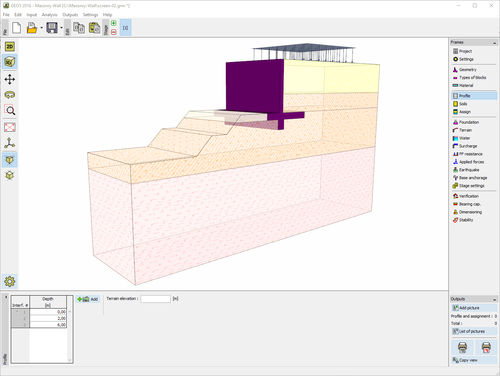 Projektplanungssoftware - MASONRY - FINE - Baustellen-Management / Geotechnische Berechnung / Berechnungs für Stützmauern