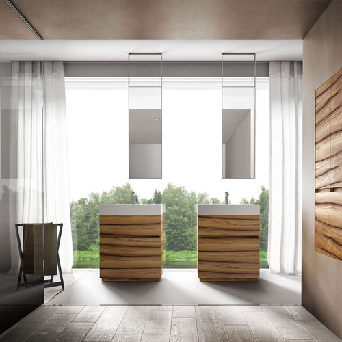 Deckenmontierter Spiegel für Badezimmer - SOFFITTO - IDEAGROUP - modern / rechteckig / Stahl