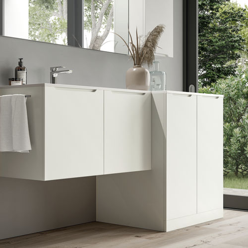 Wandhängender Waschtisch-Unterschrank - SMYLE: 03 - IDEAGROUP - freistehend / Holz / modern