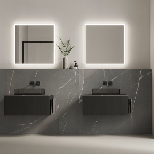 Moderner Badezimmer-Schrank - Home 1 | B2 - IDEAGROUP - für Privatgebrauch / Holz / Sandstein