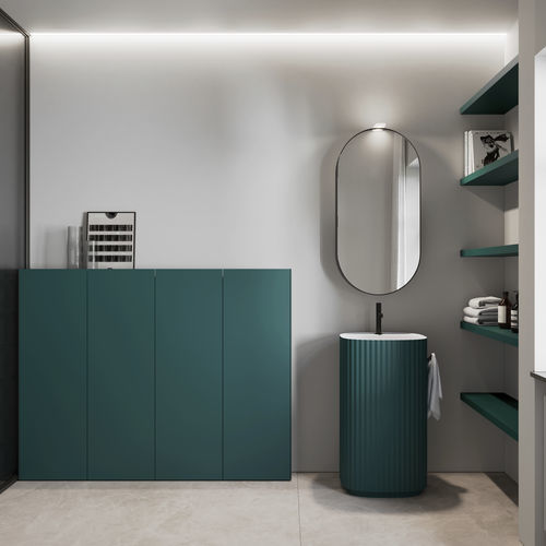 Moderner Badezimmer-Schrank - Home 2 | B1 - IDEAGROUP - für Privatgebrauch / Holz / lackiert