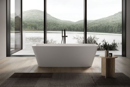 Badewanne für Eckeinbau - ARES - IDEAGROUP - freistehend / wandhängend / für Wohnungen