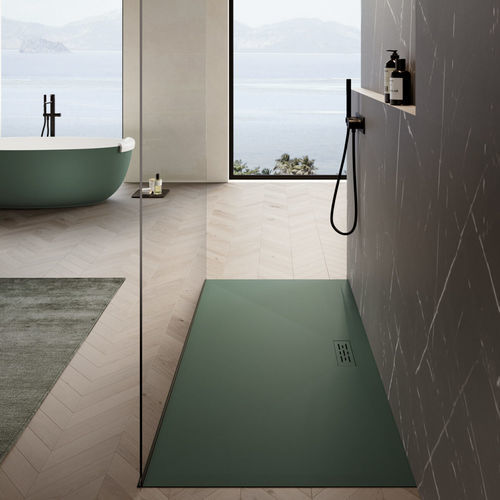 Rechteckige Duschwanne - TWENTY - IDEAGROUP - bodengleich / erhöht / Technogel®