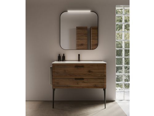 Waschbecken-Unterbau / Holz - PROVENCE 04 - IDEAGROUP - Keramik / Polymer / lackiertes Metall