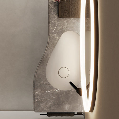 Unterbauwaschbecken - VELA - IDEAGROUP - Verbundwerkstoff / Mattfinish / Hochglanz