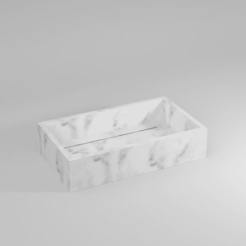 Aufsatzwaschbecken - SLIDE - IDEAGROUP - Marmor / Naturstein / Mattfinish
