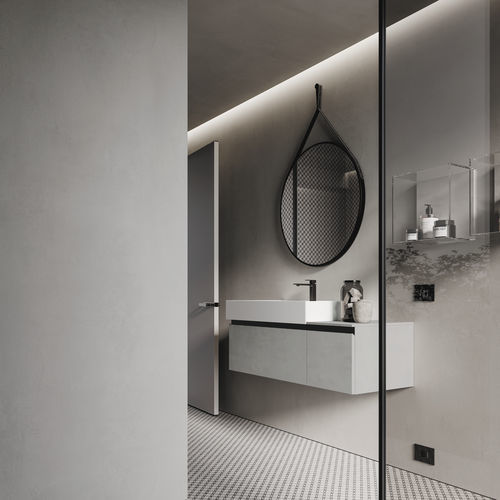 Moderner Badezimmer-Schrank - MY TIME 19 - IDEAGROUP - für Privatgebrauch / Holz / Keramik