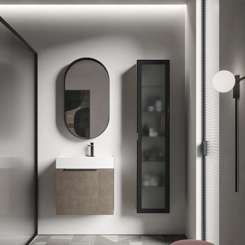 Moderner Badezimmer-Schrank - MY TIME 23 - IDEAGROUP - für Privatgebrauch / Holz / Keramik