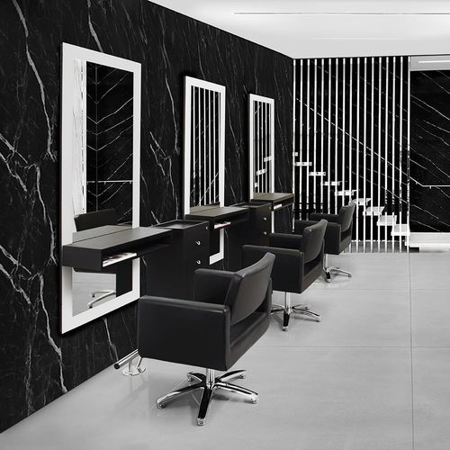 Moderner Friseurstuhl - DANA - Comfortel - Vinyl / höhenverstellbar / mit Hubhydraulik