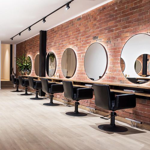 Moderner Friseurstuhl - ZARA  - Comfortel - Vinyl / mit Hubhydraulik / schwarz