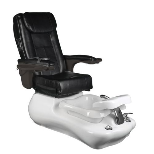 Fusspflegestuhl mit Wellnessbecken / Kunstleder - CLEANSPA 'V' - Comfortel - mit Kopfstütze / schwarz