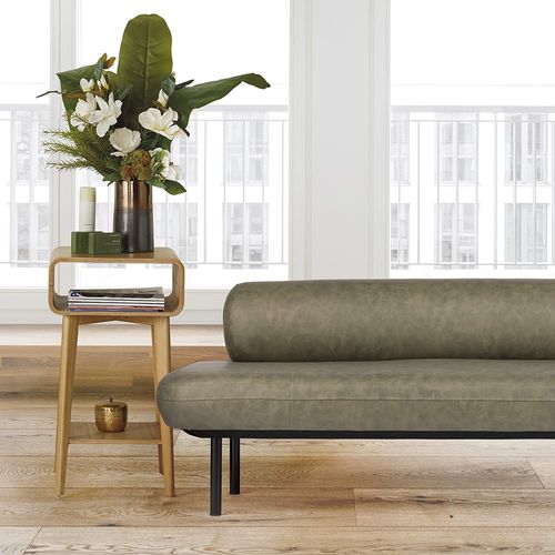 Moderne Polsterbank - IVY  - Comfortel - Kunstleder / für Frisörsalon / grau