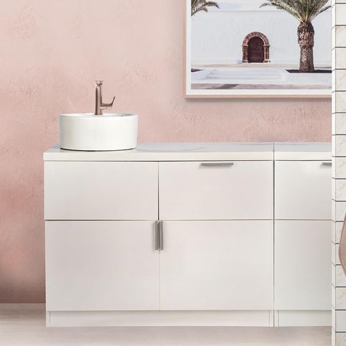Freistehender Waschtisch-Unterschrank - BEAUTY BAR - Comfortel - MDF / melaminbeschichtet / modern