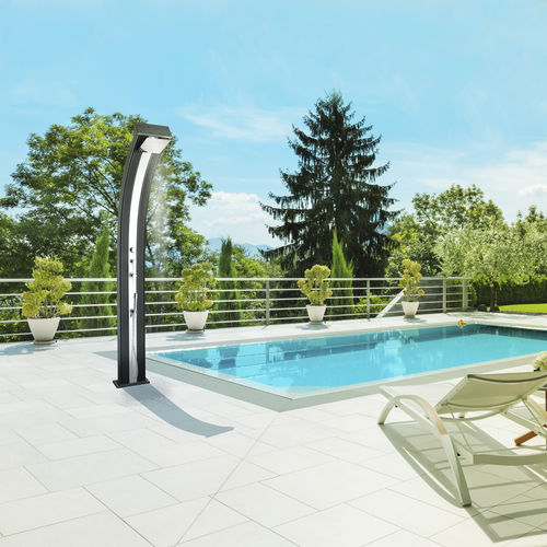 Solar-Außendusche - DADA CURVE - POOLSTAR - für Fuß / Multifunktion / Aluminium