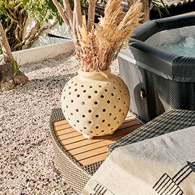 Verbundwerkstoff-Schwimmbadtreppe - SP-MOB165C-M5 - POOLSTAR - Holz / mit Rutschhemmer