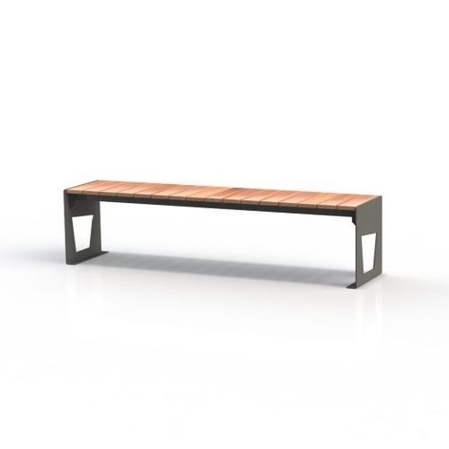 Moderne Bank für den öffentlichen Raum - KS2500 - Darba Spars - galvanisiertem Stahl / pulverbeschichteter Stahl / Stahl