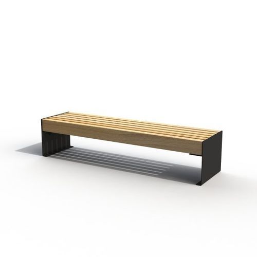 Moderne Bank für den öffentlichen Raum - KS2300 - Darba Spars - Stahl / Holz / für Terminals