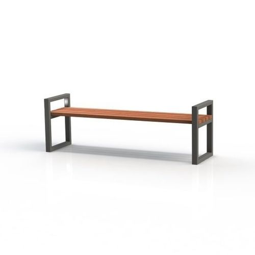 Moderne Bank für den öffentlichen Raum - KS2400 - Darba Spars - Stahl / Holz / Fichte