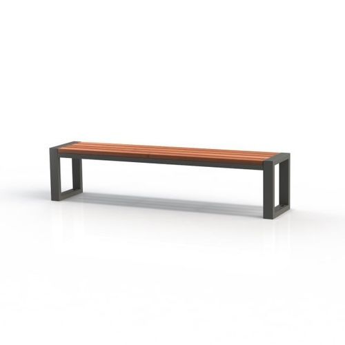 Moderne Bank für den öffentlichen Raum - KS2600 - Darba Spars - Stahl / Holz / Kiefer