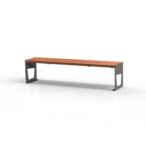 Moderne Bank für den öffentlichen Raum - KS1200 - Darba Spars - Mineralwerkstoff / Stahl / Holz