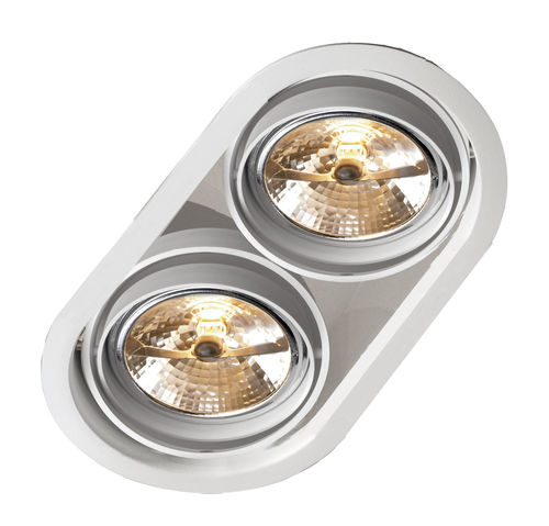 Strahler für Deckeneinbau - ECLIPS TWIN - TAL - Halogen / rund / Aluminium