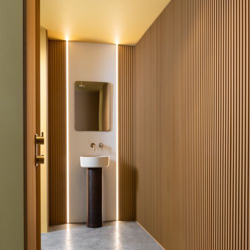 Verkleidungs-Dekorplatte - WX204-2600 RIPPLE - Orac Decor® - wandmontiert / stoßfest / antibakteriell