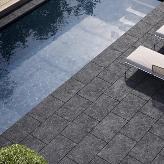 Steinfliesen - ENOLUCE - Carrières du Hainaut - matt / für Pool / für Badezimmer