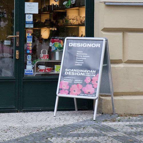 Werbeträger für Außenbereich - STUDIO T - Staffelei / Aluminium