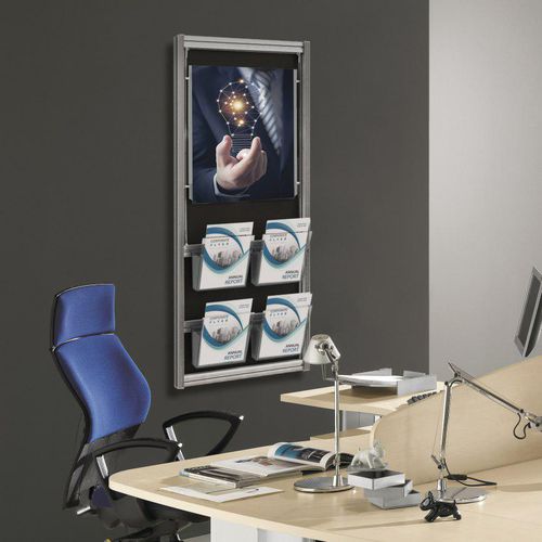 Mehrzweck-Präsentierregal - PANNELLO A PARETE INUNO - STUDIO T - wandmontiert / Aluminium / Platten