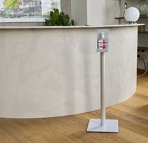 Desinfektionssäule - HSEASY - STUDIO T - Stahl / Aluminium / für professionellen Einsatz