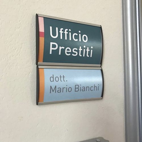 Schild für Tür - S-ARKOS - STUDIO T - zur Orientierung / wandmontiert / Wand