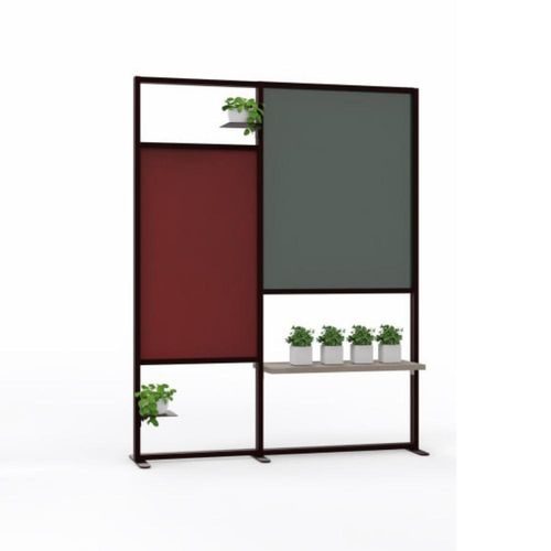 Selbsttragende Bürotrennwand - TETRIXQ143 - STUDIO T - Aluminium / Methacrylat / modulierbar