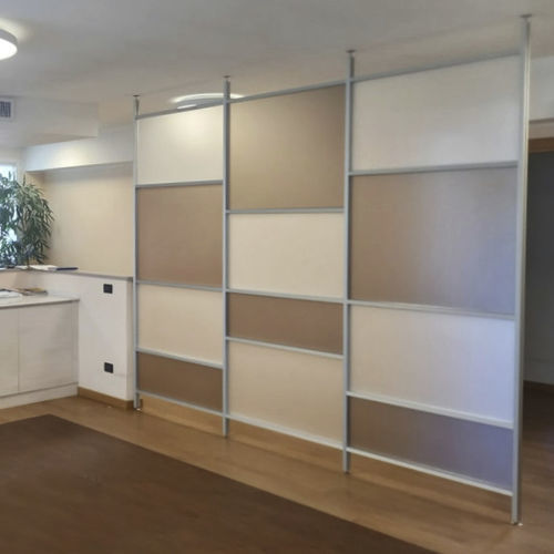 Aluminium-Raumteiler - INUNO-CTP - STUDIO T - Methacrylat / für Büro / für Hotels