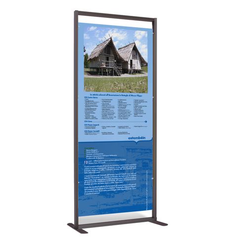 Stele zur Beschilderung - INUNO - STUDIO T - Werbe / für öffentliche Bereiche / für öffentliche Einrichtungen