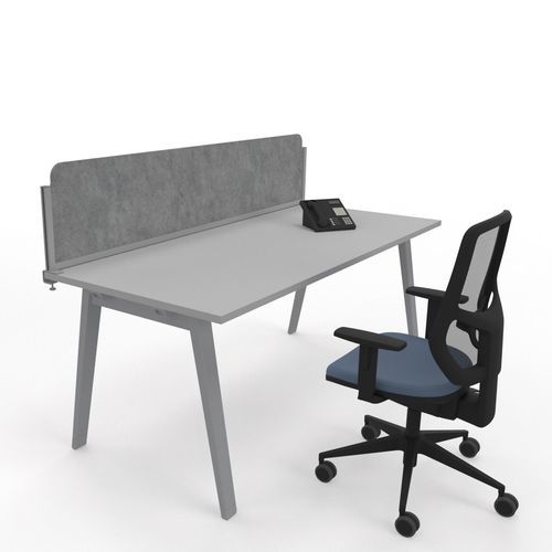 Tisch-Bürotrennwand - TOSCA - STUDIO T - Filz / schallisoliert / feuerfest
