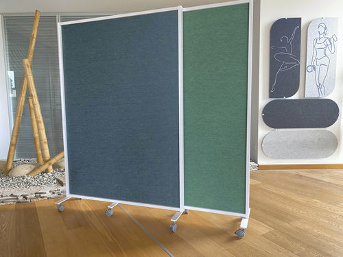 Aluminium-Raumteiler - TOSCA PARETI - STUDIO T - PET / aus Akustikvlies / für Gewerbegebrauch