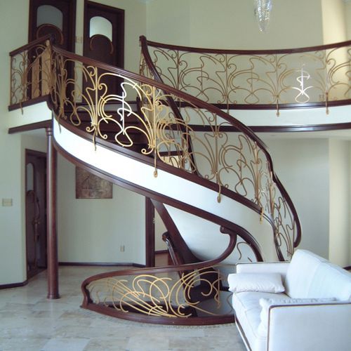 Metallgeländer - RUSSIA 1810 - BATTIG DESIGN - mit Stangen / für den Innenraum / für Treppen