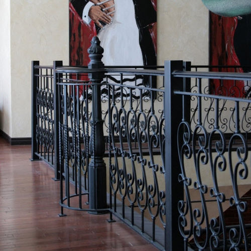 Schmiedeeisen-Geländer - MEXICO 1560-1 - BATTIG DESIGN - mit Stangen / für den Innenraum / für Treppen