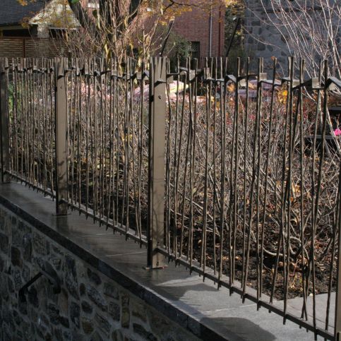 Stabzaun - BRANCHES 5820 - BATTIG DESIGN - Garten / Schmiedeeisen / modern
