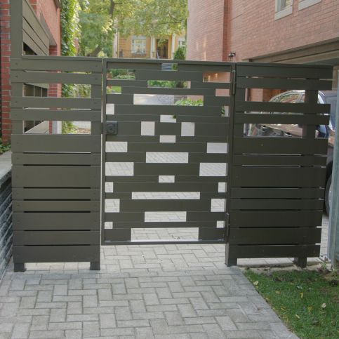 Aluminium-Gartentor - WOVEN 5350  - BATTIG DESIGN