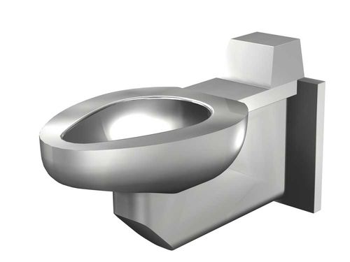 Wandhängendes WC - PENAL-WARE® : 1680 - Acorn - Edelstahl / für öffentliche Sanitäreinrichtungen / mit eingebauter Spülung