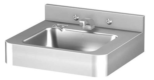 Wand-Waschbecken - DURA-WARE® : 1951 - Acorn - Edelstahl / rechteckig / modern