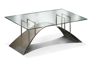 Moderner Tisch - BRIDGE - GONZALO DE SALAS - Edelstahl