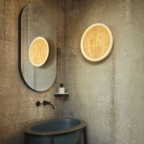 Moderne Wandleuchte - Jungle - Lladró - für den Innenraum / Porzellan / rund