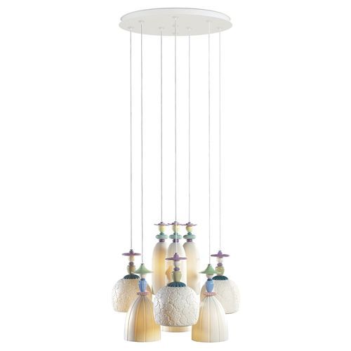 Kronleuchter / originelles Design - Mademoiselle  - Lladró - Porzellan / LED / weiß