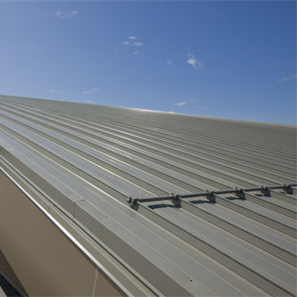 Flachdachplatte - STAND 'N SEAM® - FABRAL - Stahl / Aluminium / Metalloptik